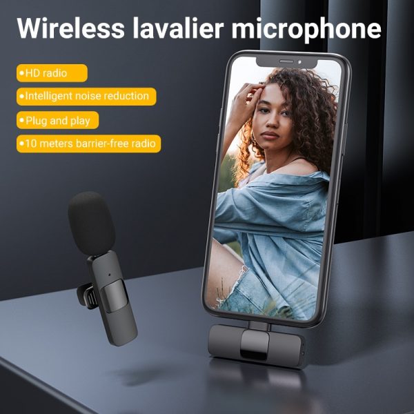 Vlogging Kit equipo teléfono trípode con micrófono Lavalier inalámbrico 2,4G para iPhone Android Smartphone Tablet SLR Cámara, Mamen - Fotografía Accesorios tipo 360 group