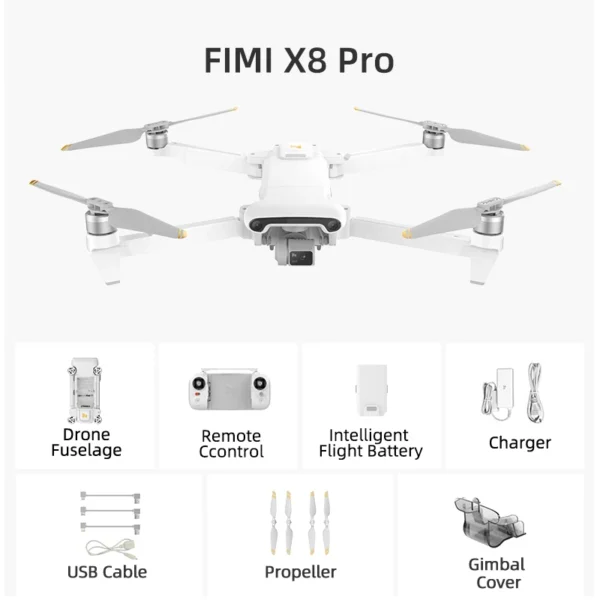 FIMI X8 SE 4k Cámara drones 3 ejes Gimbal drone 4k profesional 2023 10km autonomía de vuelo 1/2 48MP CMOS Sensor fimi x8 se dron - Marca: FIMI 360 group