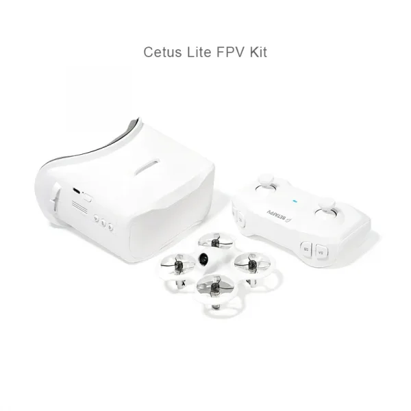 Kit de Dron FPV con Gafas, Función de Altitud Estable y Accesorios Completos - El kit Cetus Lite FPV es una excelente opción para que los nuevos principiantes en FPV comiencen a volar, y también un juguete en miniatura seguro para que jueguen los niños. El Cetus Lite tiene una función auxiliar de retención de altitud que ayuda a los usuarios a controlar y volar fácilmente. Cuenta con un marco duradero con un protector para un vuelo extremadamente seguro y el kit viene con todo para volar, incluido un transmisor de radio, gafas FPV y baterías de repuesto. El kit Cetus Lite FPV es una gran compra para los clientes que desean un kit RTF FPV económico y asequible. 360 group